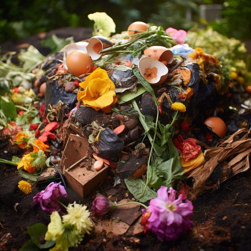 hình ảnh rác thải: rác thải sinh hoạt hữu cơ